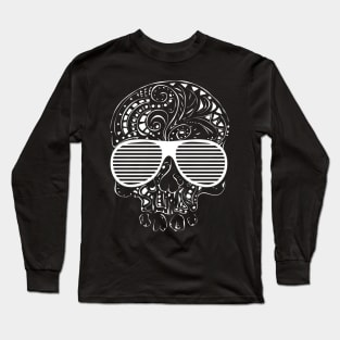 Limited Edition Tribal tattoo style gothic skull Long Sleeve T-Shirt